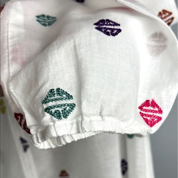 ROLLER RABBIT Cotton Embroidered Top Blouse - Picture 3 of 10